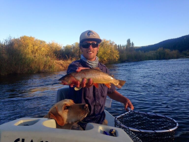 Evan with Beau Hunk on the Salt River
