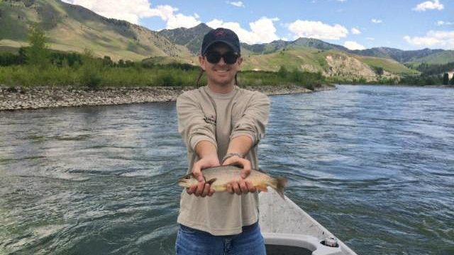 fly fishing the snake river from a drift boat